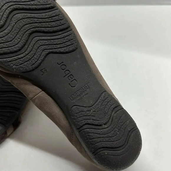 Gabor Ballet Flats Slip On Shoes Round Toe Suede Leather Brown Women's Size 8 - Picture 9 of 10